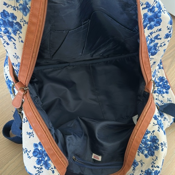 Target Large Floral Canvas Travel Overnight Duffle Bag Grannycore Cottagecore - Picture 8 of 9